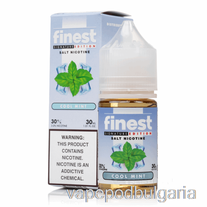 Vape 10000 Дръпки Cool Mint - The Finest Signature Edition Salt Nic - 30ml 50mg